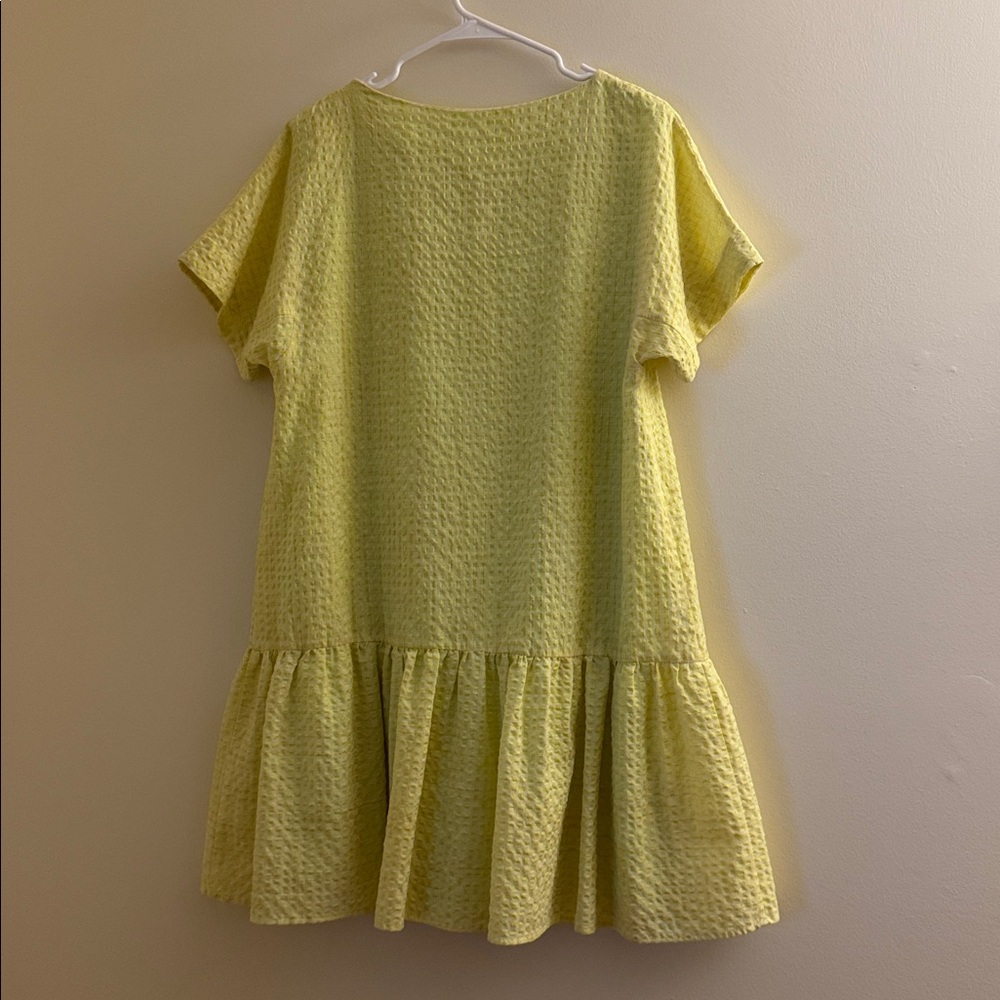 SALE Corey Lynn Calter Anthropologie Lime Seersucker Dress - Picture 2 of 5